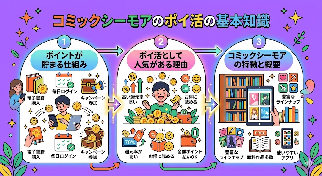 コミックシーモアのポイ活の基本知識