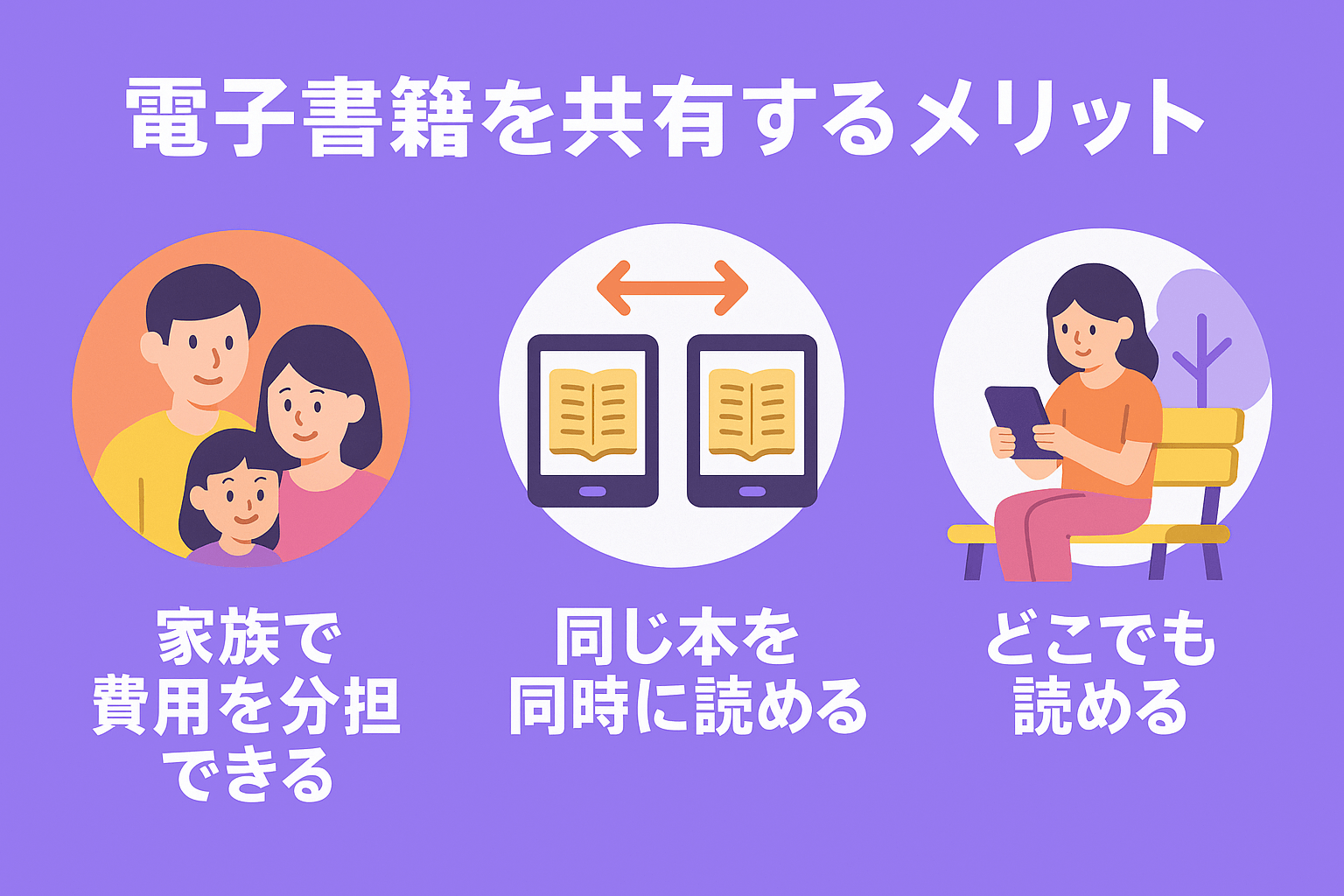 電子書籍を共有する主なメリット