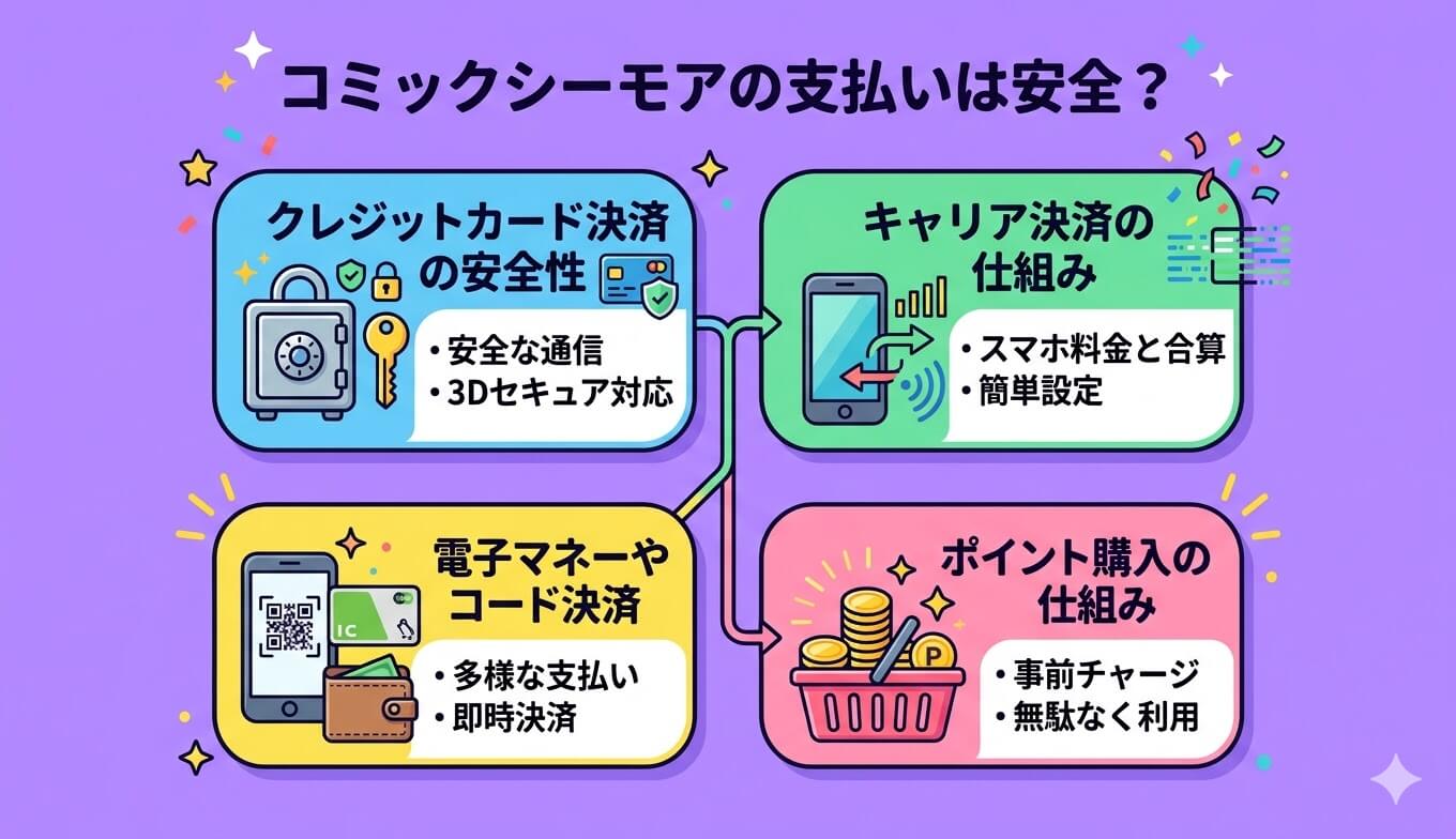 コミックシーモアの支払いは安全？