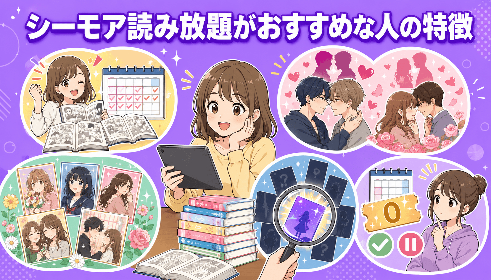 漫画やBL・TL、女性向け作品を多く読みたいシーモア読み放題がおすすめな人