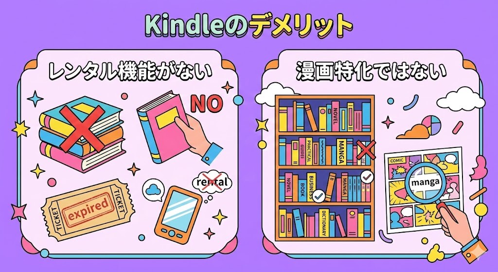 Kindleのデメリット