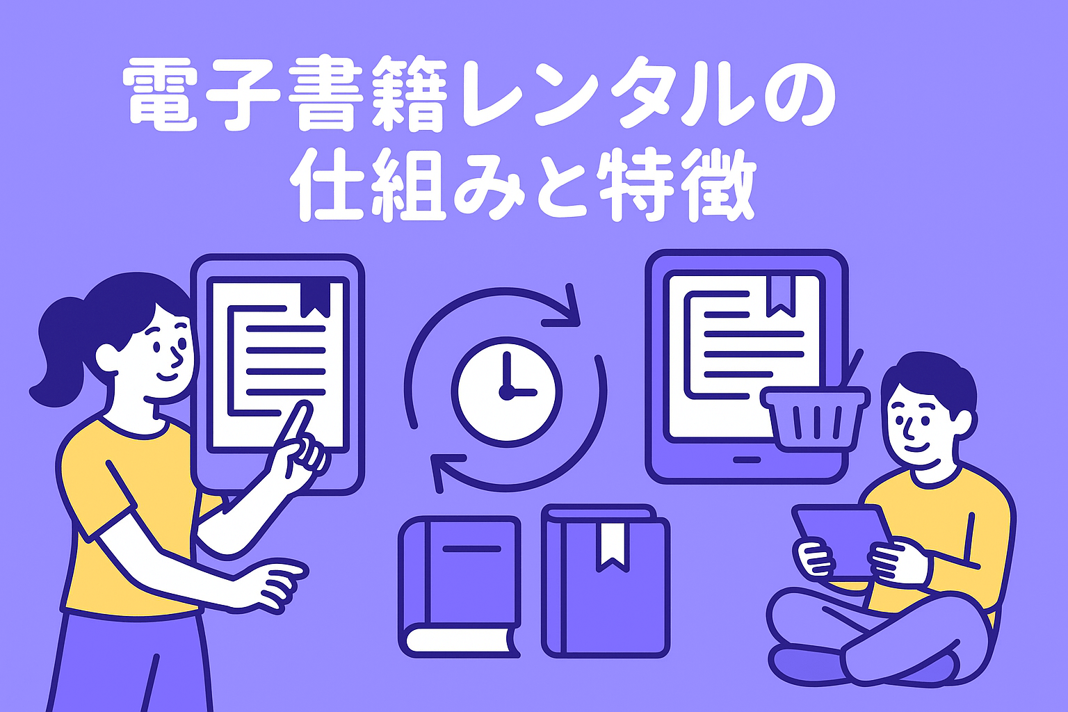 電子書籍レンタルのサービスの仕組みと特徴を解説