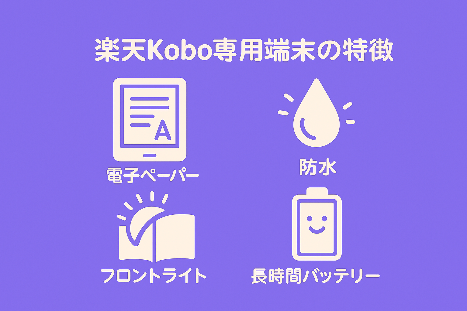 楽天Kobo専用端末の特徴を解説