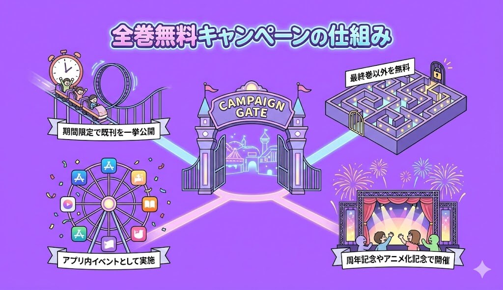 全巻無料キャンペーンの仕組み