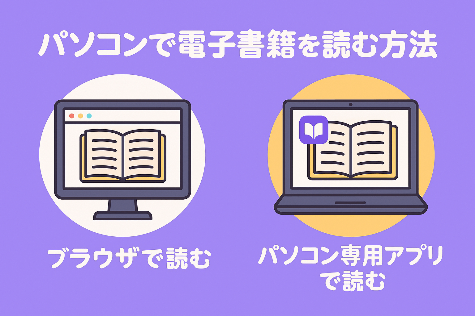 パソコンで電子書籍を読む方法を解説