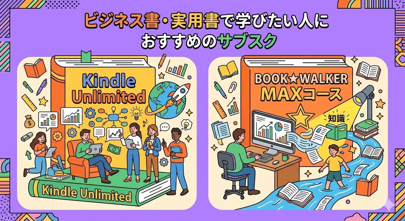 ビジネス書・実用書を読み放題で学びたい人におすすめのサブスク