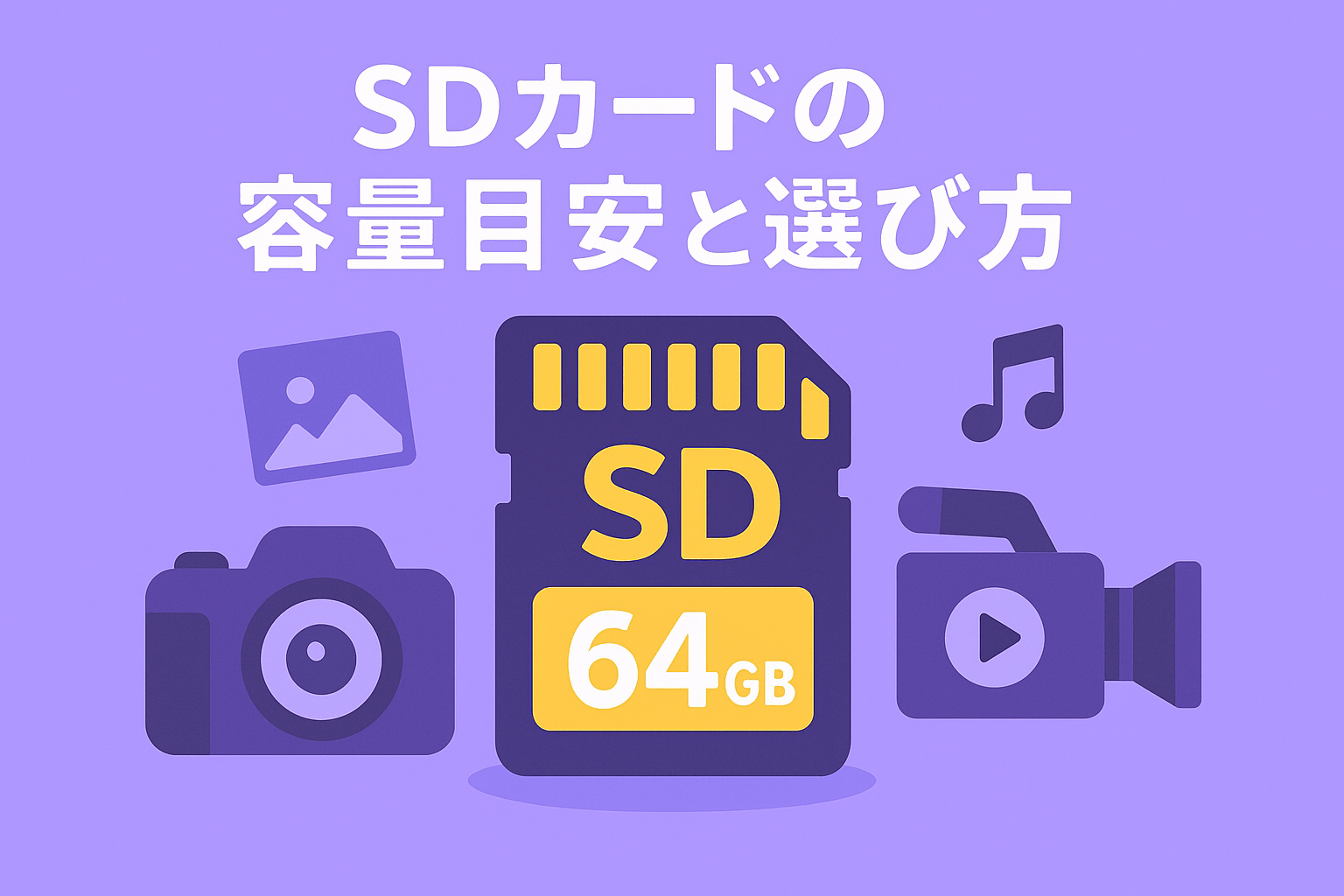 SDカードの容量目安と選び方