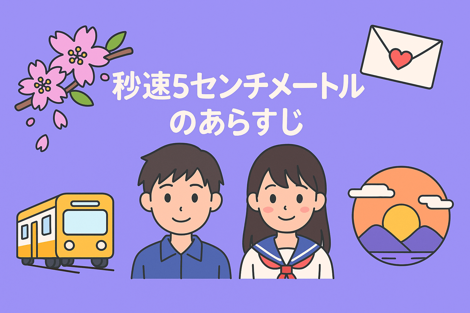 アニメ映画『秒速5センチメートル』のあらすじ