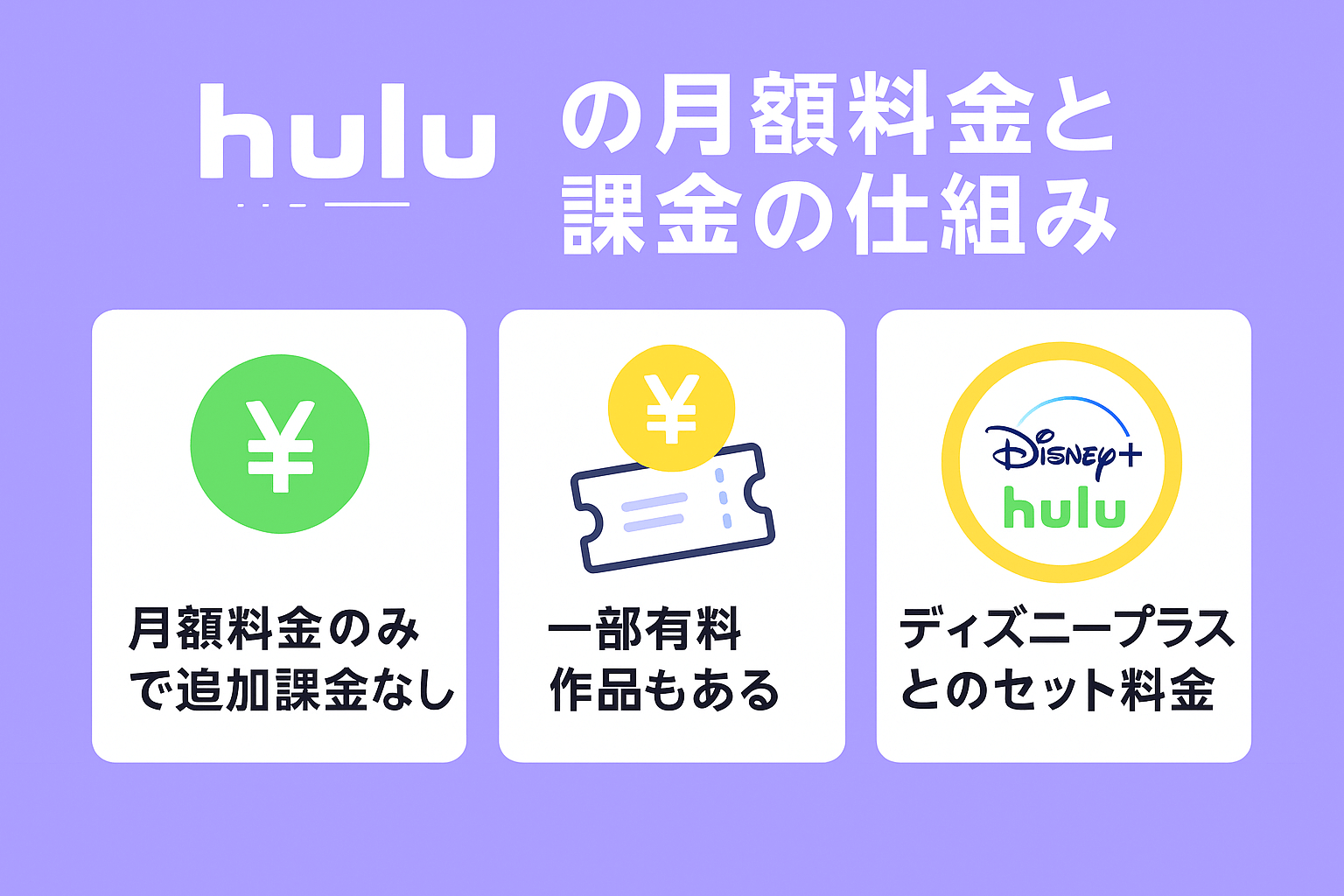 Huluの月額料金と課金の仕組み