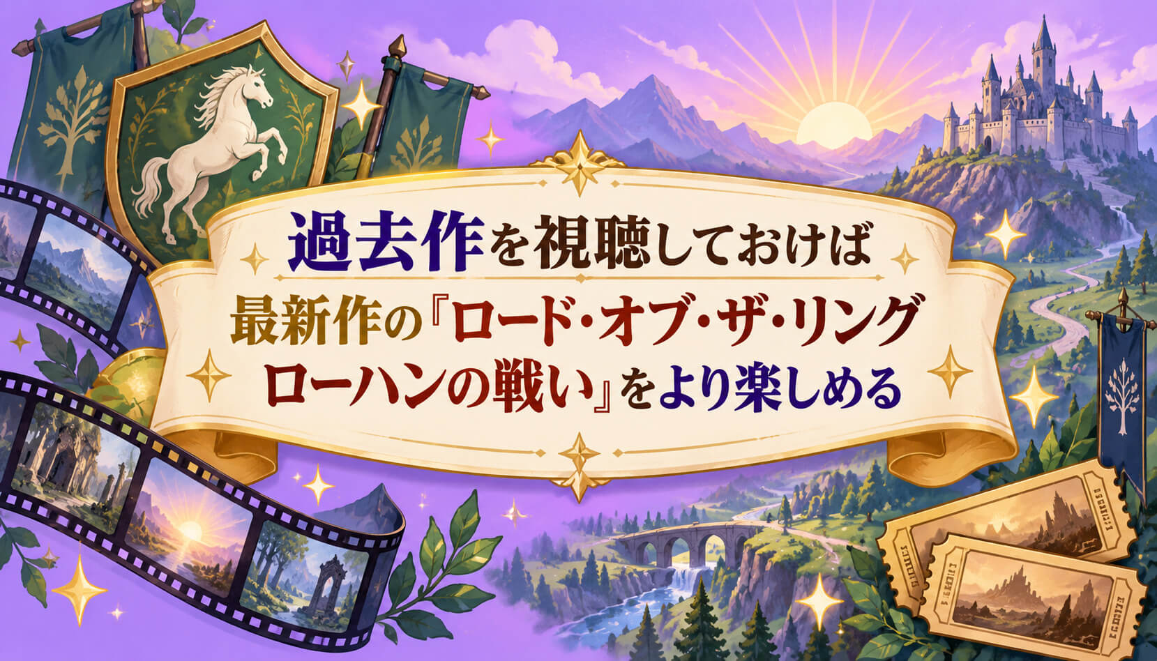 過去作を視聴しておけば最新作の『ロード・オブ・ザ・リング ローハンの戦い』をより楽しめる