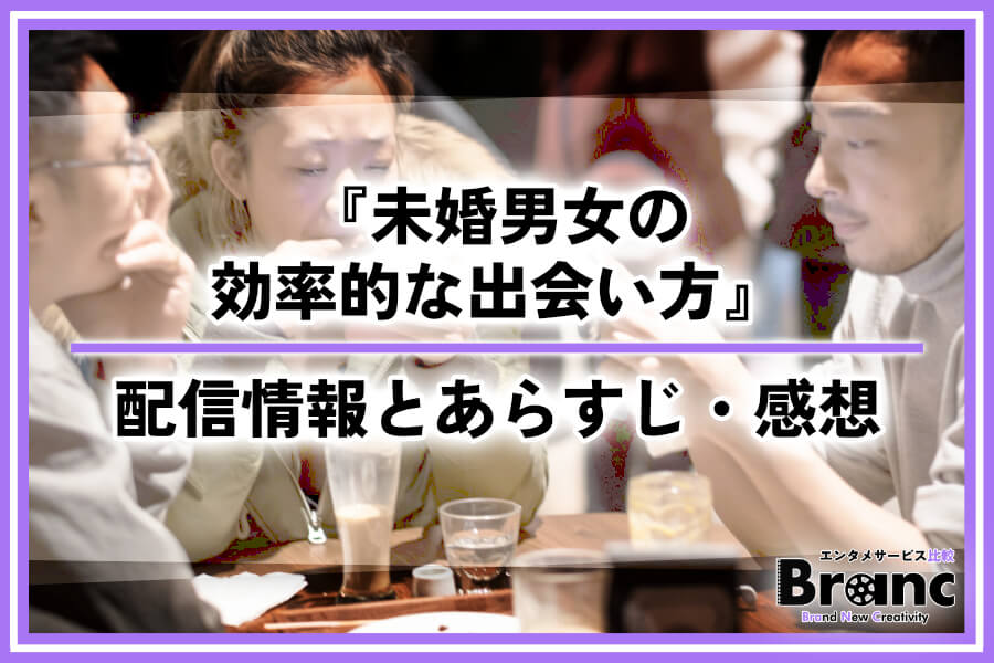 韓ドラ『未婚男女の効率的な出会い方』の配信はNetflixで見れる？全話あらすじ・感想まとめ