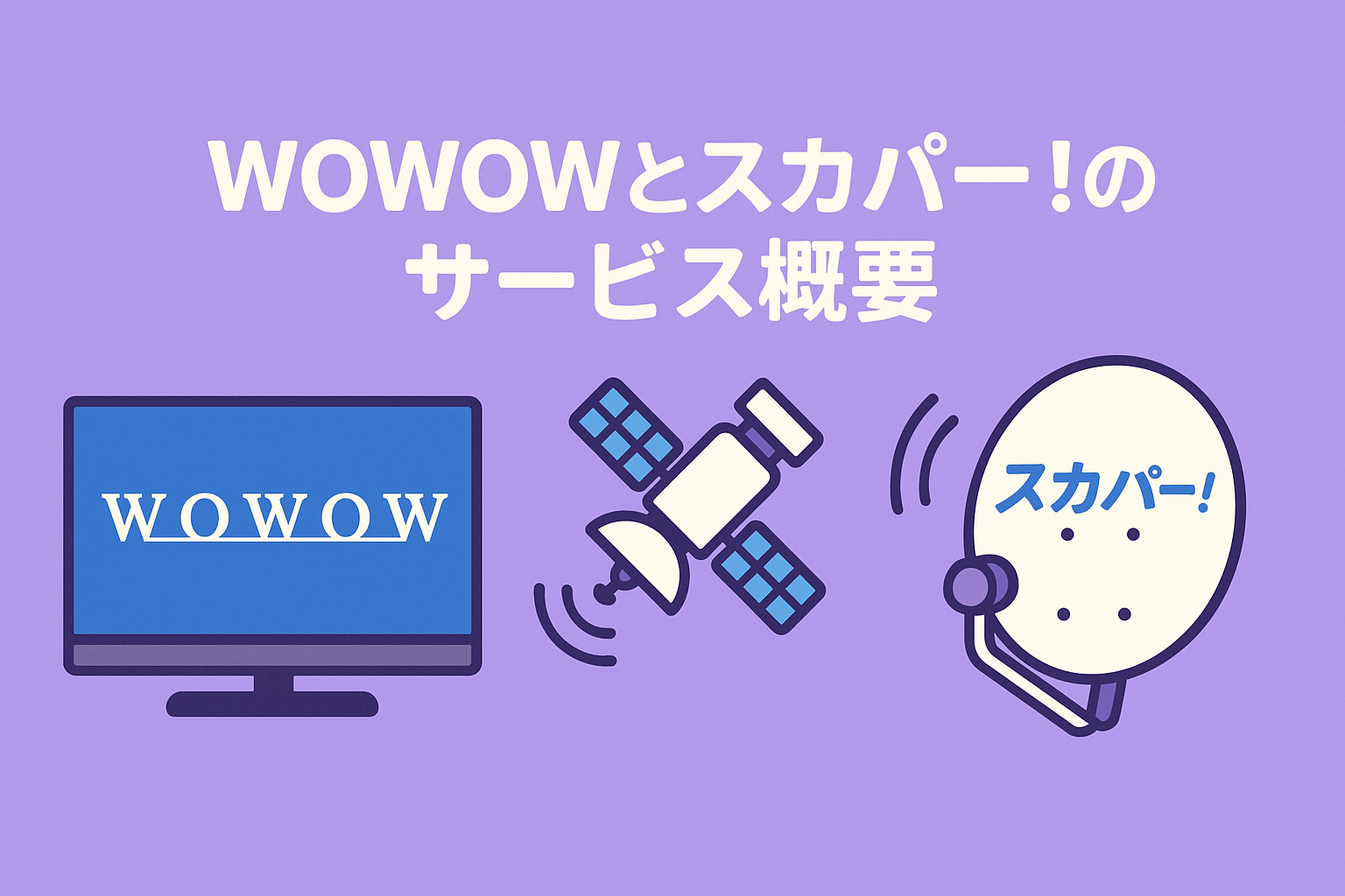WOWOWとスカパー!のサービス概要