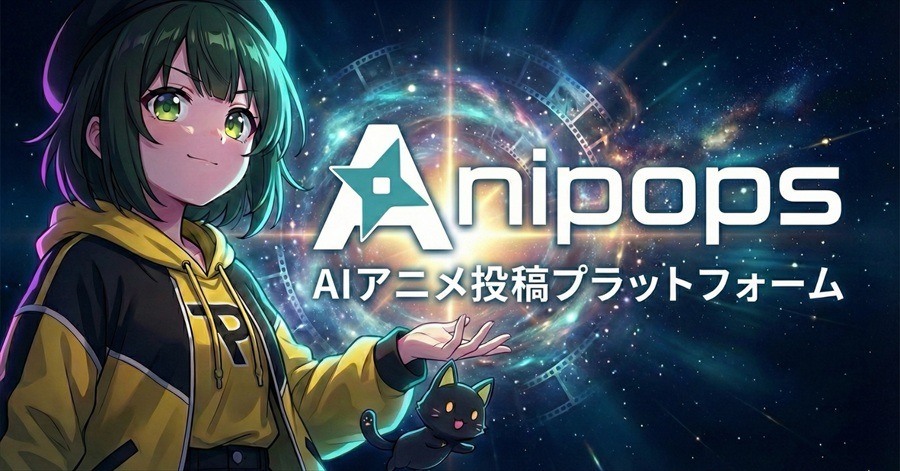 ピクスタ、AIアニメに特化した動画投稿プラットフォーム「Anipops」を