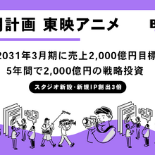 東映アニメが中期経営計画発表。「4つの戦略エンジン」で真のグローバル企業に飛躍、2031年3月期に売上2,000億円目指す 画像