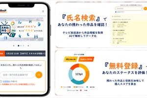 マスメディアンとNEC、テレビ制作者の実績をデータ化する「スキルみる」提供開始。 映像解析でクレジット情報を抽出 画像