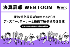 WEBTOON Entertainment Inc.決算、IP映像化収益が前年比35%増。ディズニー、ワーナーと提携で映像戦略を加速へ 画像