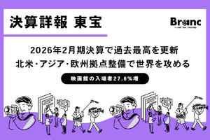 東宝、2026年2月期決算で過去最高を更新。「鬼滅」「国宝」の歴史的ヒットと「IP・アニメ事業」を成長エンジンに世界を見据えるエンタメ企業へ 画像