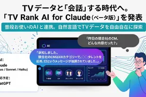 エム・データ、自然言語でTVメタデータを分析できる「TV Rank AI for Claude（ベータ版）」を発表 画像