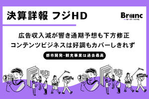 フジ・メディアHD、第1四半期は営業赤字127億円 フジテレビ広告収入減が響き通期予想も下方修正 画像