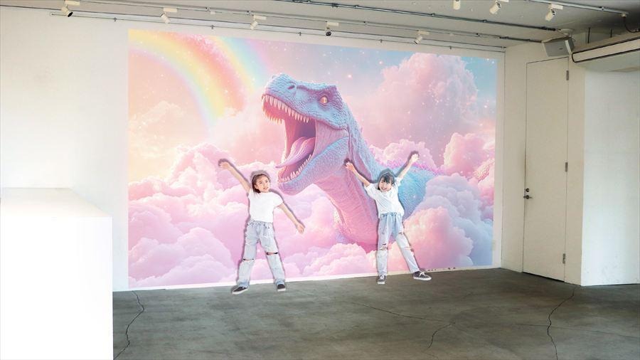 2025年4月に株式会社電通と実施した「AI LOVE YOU展」体験コンテンツ「空想AI写真館」イメージ