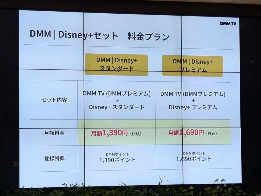 ディズニープラスとDMM TVのセットプラン
