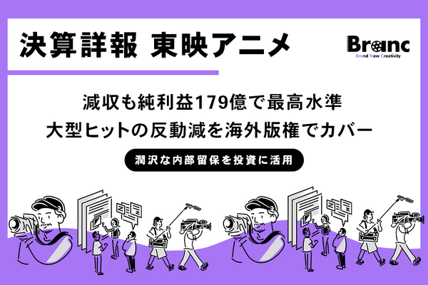 東映アニメ26年3月期Q3決算：純利益179億円で最高水準。メガヒット反動減を“海外版権”が吸収 画像