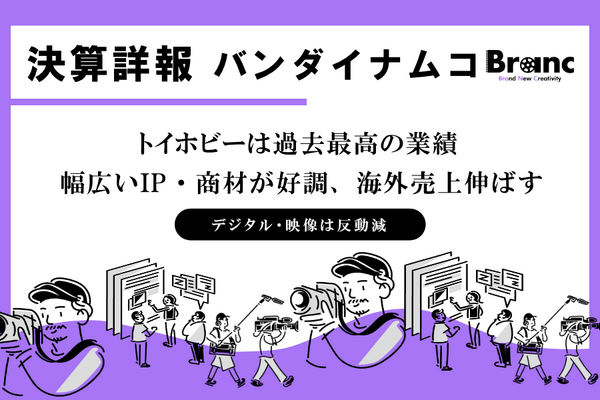 バンダイナムコホールディングス、2027年3月期第1四半期は営業益33.3％増　トイホビーが牽引し上期予想を大幅上方修正 画像
