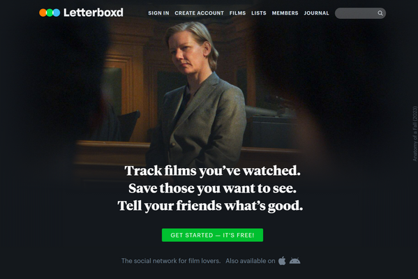 映画ファンの熱い支持を集める「Letterboxd」、カナダの投資会社Tinyに過半数の株式を売却 画像
