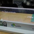 ユーロライブに設置されたYYSystemの透明ディスプレイ