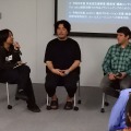左から：渡邉一孝氏、藤元明緒監督、エリック・ニアリ氏