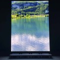 可搬式LEDパネルで投影した風景映像の一例。2面の常設でよりフレキシブルな撮影が可能に。（※写真は1面分での投影）