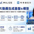 MILIZE、時事通信社の「AIニュース動画生成基盤」を構築。Dify中核に原稿生成からAIアナウンサー動画・字幕・配信まで一気通貫で自動化