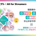 ミラティブ新事業“All for Streamers”