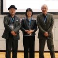 左から：川野正雄氏、チェ・ユンヒ氏、河井真也氏