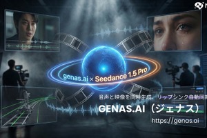 ニュウジア、動画生成PF「genas.ai」にByteDanceの新モデル「Seedance 1.5 Pro」を実装。音声・映像の同時生成に対応 画像