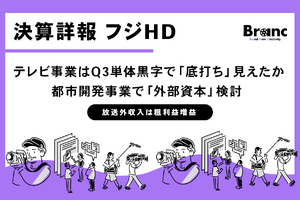 フジHD、都市開発事業で「外部資本」検討へ。テレビ事業はQ3単体黒字で「底打ち」見えたか 画像