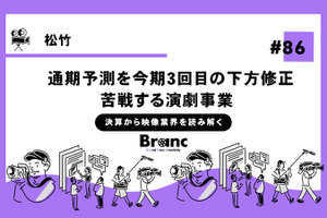 松竹の業績に異変が生じる、今期見通しを営業黒字から赤字に一転【決算から映像業界を読み解く】#86 画像