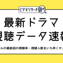 ビデオリサーチ、ドラマ視聴データの特設サイトを開設。視聴率と全国の視聴人数を日次公開 画像