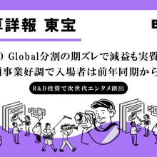 東宝決算、1Qは営業収入887億円で増収。TOHO Global分割の期ズレで減益も、IP・アニメは実質増収増益 画像