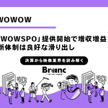 WOWOWが上半期を増収増益で折り返し！ 新社長による止血対策が奏功【決算から映像業界を読み解く】#74 画像