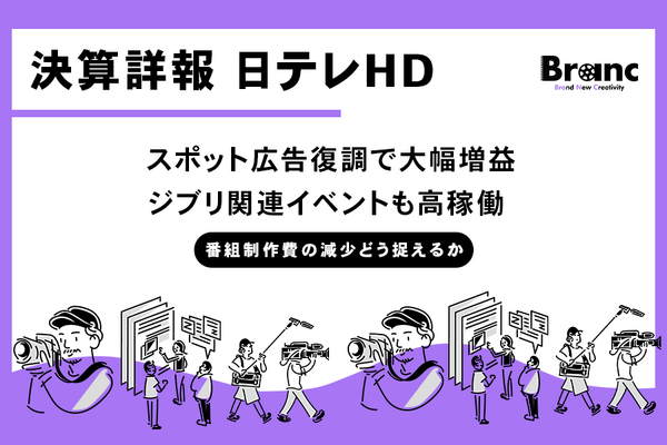 日テレHD、中間決算で営業利益57.1%増　スポット広告復調、ジブリ関連イベントも大きく貢献 画像