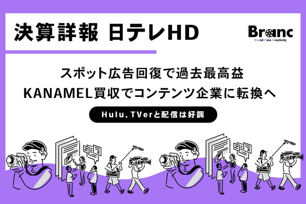 日テレHD、2025年度に過去最高の売上・各段階利益を記録。2026年度は「グローバルコンテンツ企業」への転換点となるか 画像
