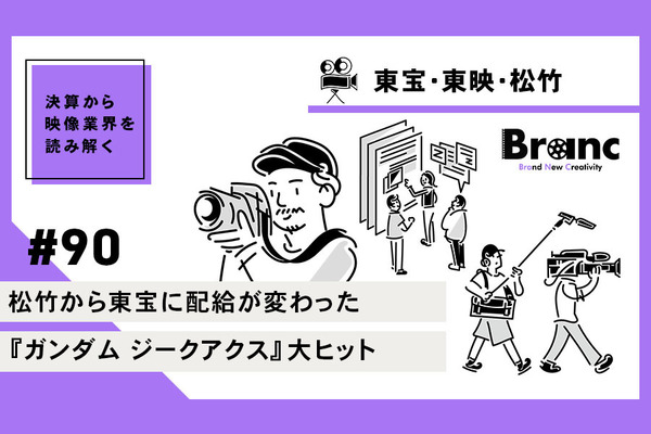 東宝・東映・松竹の決算読み比べ、松竹から東宝に配給が変わったガンダム大ヒット【決算から映像業界を読み解く】#90 画像