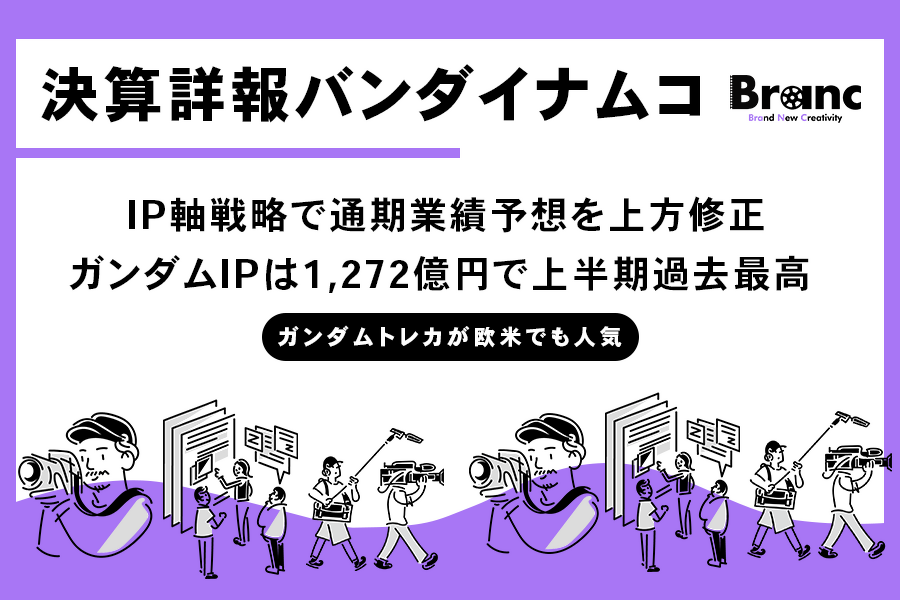 バンダイナムコ、IP軸戦略が奏功し通期予想を上方修正 ─ ガンダムIP売上は上半期1,272億円を達成