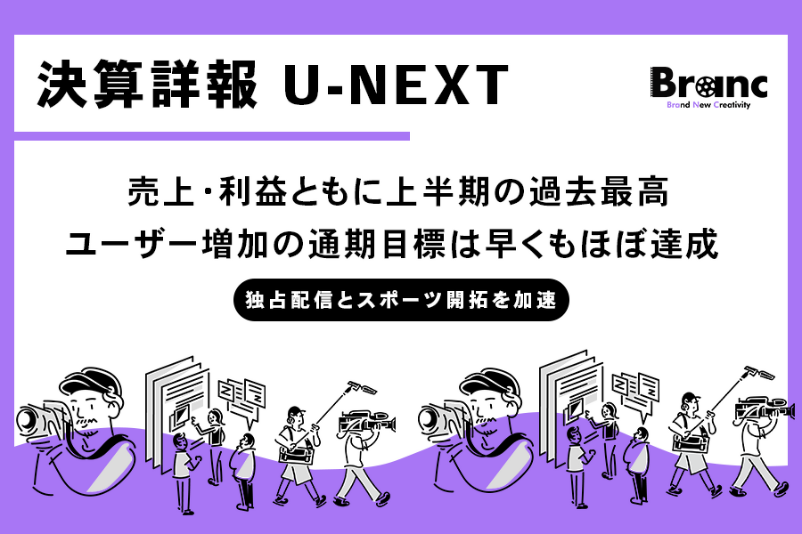 「U-NEXT HOLDINGS 2026年8月期中間決算──売上・利益すべて過去最高、課金ユーザー515万人突破で年間計画を半期で達成