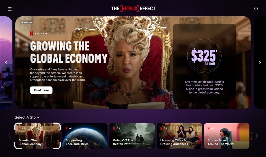 Netflix、経済・文化効果を示す「Netflix Effect」を発表。10年間で1,350億ドルをコンテンツ投資。世界で3,250億ドルの経済効果を創出