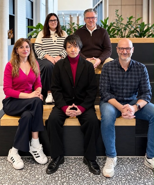 左から、Ines Serrano氏（Head of Development, ATS）、Samantha Ferguson氏（Sales Representative, ATS）、深谷俊介氏（ＴＢＳグローバルビジネス局　グローバル営業開発部）、Michael Kelpie氏（Content & Strategy Consultant, ATS）、Danny Sanz氏（CEO, ATS）