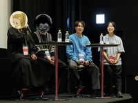 左から斎藤圭一郎監督、刈谷暢秀氏、プロデューサーの福士裕一郎氏、田口亜有理氏