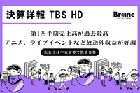 TBSHD、第1四半期売上高が過去最高。配信・IPが伸長も、広告市況の逆風で営業減益