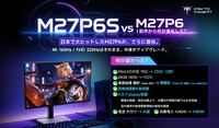 KTC、4K QD-Mini LEDゲーミングモニター「M27P6S」を11月発売　ゾーン数を2倍の2304に増やし反射防止技術を新搭載